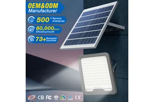 Commercial High Lumen High Quality Outdoor Waterproof IP65 100w 200w 300w 400w 500w ABS Solar Flood Light
