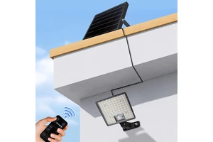 Solar Flood Light 4800lm Outdoor Waterproof With Remote Control Rural Household Courtyard Garden
