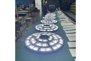 UFO Design -round Solar Street Light with ABS Material Reflective Cup Flood for Solar Garden Farm Parking Lot Landscape Lamp