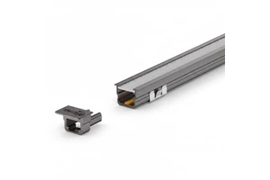 Solderless Embedded LED Cabinet Light DC12V 7W 10x10mm Groove Clip Lock Any Cutting Motion Sensor Wardrobe Linear Profile Light