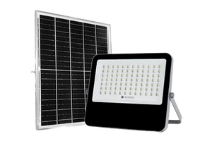 Ip67 Solar Powered Aluminum Housing Floodlight 100W 300W 400W Outdoor Led 200W Solar Flood Light With Panel