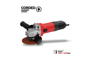 511706 Heavy Duty 1700W Variable Speed Electric Angle Grinder with 125mm Disc for Metal Cutting and Concrete Polishing