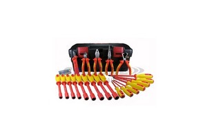 TAIWAN CALIBRE 25pc VDE Insulated Hand Electrician Tools Set Deluxe with Hard Case
