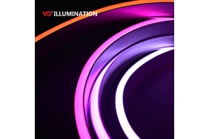 Top Bending RGB Led Strip Light IP68 Facade Lighting Outdoor Building Outline Light