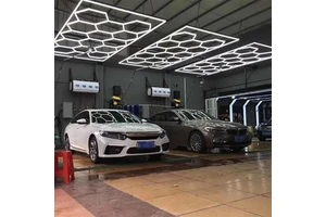 Garage Light Hexagon Lights Hexagonal Led Light for Garage Ceiling Hall Gym