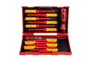 OEM 13 Pcs Isolated 1000 v Insulating Electrician Insulated 1000v VDE Screwdrivers Set with Electric Voltage Tester