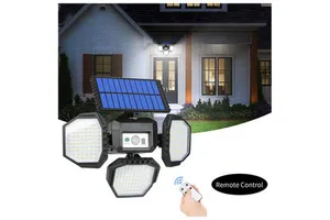 Outdoor Garden Solar Lights 234 LED Used in the Courtyard Garage IP65 Waterproof Solar Motion Sensor Remote Control Light
