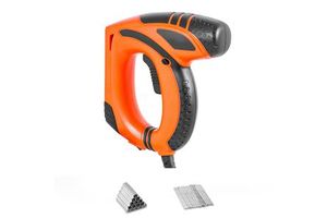 20V Electric Nail & Staple Gun 2-in-1 Brad Nailer 18 Gauge 5/8 Inch Metal Material 1000 Pcs Staples & Nails