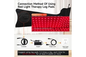 Full Leg Red Light Therapy Foot Massager 660nm 850nm Infrared LED Pad Boots Thigh Calf Knee Ankle Foot Pain Relief Recovery 5