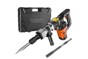 1400W Electric Hammer Jack Concrete Breaker with 2 Chisel Bit Power Demolition Drill Model D0100HPW9J7