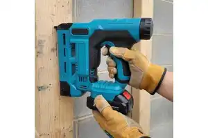 Cordless Brad Nailer with Lithium-Ion Battery - Rechargeable Electric Nail Gun for Woodworking, DIY & Industrial Construction