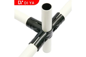 T Shaped Double Port Lean Tube Connector/Lean Pipe Fittings For Flow Rack