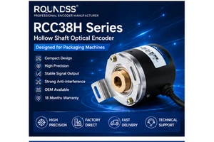 ROUNDSS RCC38 Rotary Encoder 5000PPR PNP /NPN Encoder for Packaging Machine Automation