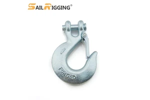 Forged Hook Galvanized G43 Chain Hook 5/16'' H331 Carbon Steel 2875lbs Clevis Slip Safety Hook Clevis Type With Latch