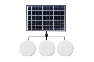 Portable USB Rechargeable Solar Lamp with Quality Lighting Hanging Design for Camping Landscape IP65 Rating Includes Solar Panel
