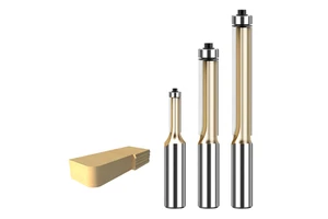 Tideway Wood Trimmer Bits CNC Edge Trimmer Tool Woodworking 1/4 Shank 1/2 Inch Flush Trim Router Bit For Wood With Bearing