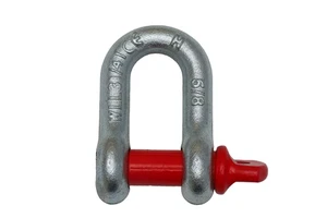 Wholesale High Quality Carbon Steel Forged Heavy Duty Mining Shackles Large Bow/Dee Galvanized Safety Bolt Pin Rigging Hardware