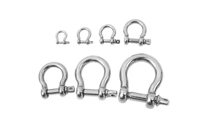 Stainless Steel 304 Heavy Duty D Type Anchor Shackle Bow Shackles 4mm-38mm