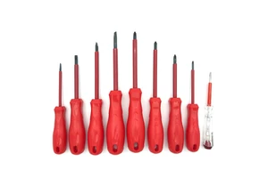 Electrician Dedicated Hand Tools Slotted Phillips Insulated Magnetic Screwdriver Set Kit