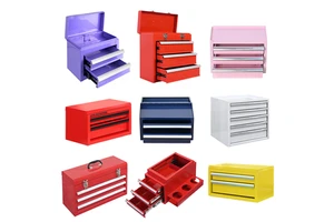 Waterproof Portable Lockable Small Metal Tool Box, Professional Household Tool Storage Box - Factory Direct Sale