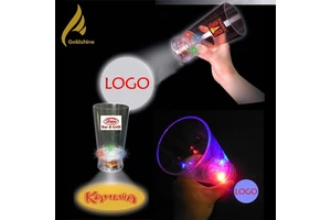 Customizable 400ml Projection Luminous Cup Light up When You Pick It up and Turn off When You Put It Down Light up Cup Party