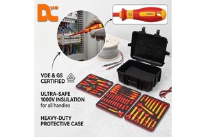 VDE Insulated 49PCS 1000V High Voltage Electrician Tool Set OEM Custom Household Electrical Repair Kit Insulated Screwdriver