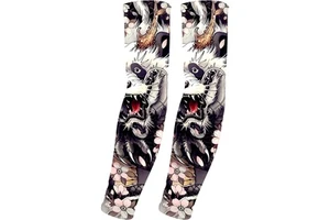 Low MOQ Arm Sleeves Tattoo Cover up Cooling Sports Sleeve for Basketball Golf Cycling Driving Sun Protection