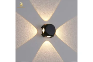 Minimalist Cross-Shape LED Wall Lamp Ball Design Aluminum for Garden Hotel Corridor Hallway Balcony Decorative Lighting