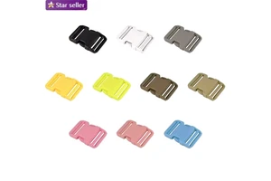 Heavy Duty 1.5'' Quick Release Dual Adjustable Plastic Buckle Belt Buckle Bag Strap Sliding Buckle Tactical Backpack Lock Buckle