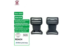 38mm Side Release Buckles Webbing Center Release Buckle Plastic for Sports Travel Bags Accessories Part