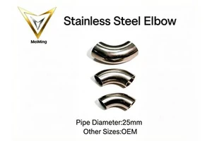 MeiMing CE D25mm Stainless Steel Elbow Pipe Fittings Plumbing Fittings Joints OEM for Plumbing Pipelines Connection and HVAC