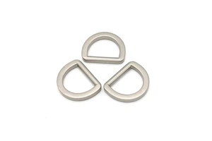 High Quality Custom Unique Flat Strong Belt Ring Clip Metal D Ring Buckle for Handbags and Dog Collar
