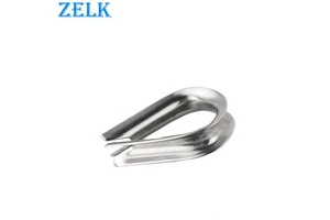 Rigging Hardware Metric Stainless Steel (AISI316/AISI304) High & Electro Polished Wire Rope Thimble-ZELK Brand Model ZK01-0711