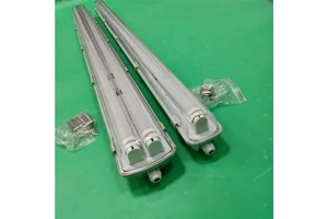 5 Years Warranty T8 Double-tube Led Waterproof Dustproof Lamp 2x18W 2x36W IP65 Tri-proof Dimmable 5000K Daylight Light Fixture