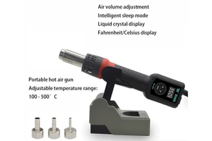 Electric Portable Digital Display High Temperature Hot Air Gun BGA Rework Solder Station 220V 750W Hair Dryer for SMD SMT