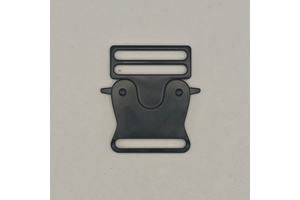Black Zinc Alloy Heavy Duty Safety Anti-rust High-strength Quick-release Buckle 1.5-inch Waist Belt Press-release Buckle