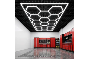 Hot Sale Easy Install Garage Honeycomb Light Hexagonal Led Light Garage Use Grid Ceiling Light for Car Wash