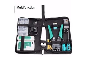 14pcs Crimper Cutter Stripper Cable Testing Hand Tool Set RJ45/12/11 Lan Network Tool Kit Set