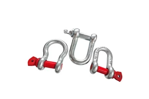 Factory Direct Galvanized Carbon Steel Bow Shackles 4.75 Ton D Shape for Mining Applications