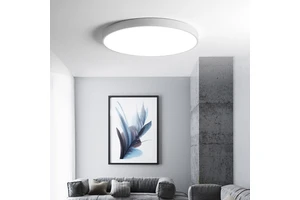Modern Fashion Style Iron Acrylic Living Room Bedroom Hallway Indoor Linear Light Multi-Color Temp Recessed Mount White Led