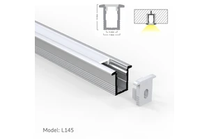 U-shaped LED Linear Light Groove Aluminum Channel Recessed Corner Strip Led Profile Light