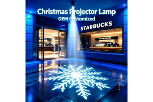 Custom Gobo Projection Outdoor Commercial Lighting IP65 Waterproof Aluminum Alloy for Store Hotel Bar Entrance LED Light Source