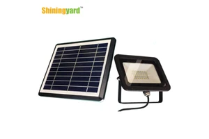 Aluminum IP65 Solar LED Floodlight with Waterproof & Portable Spotlight for Residential Use Garden Decoration