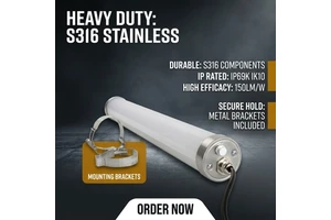 ShineLong IP69K IK10 LED Tri Proof Light PMMA 150lm/W Ra80 5-Year Warranty for Parking/Livestock Farm