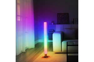 Original Design High Quality 360 Degree Emitting Corner Standing Rgb Led Floor Lamp Remote Control Sync