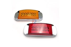 High Brightness 30 LED Reflective Truck Light New Universal Auto Side Lamp Red IP65 Waterproof DC 12V/24V Trailer CE Certified 1