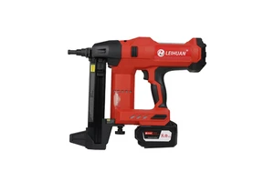 LEIHAUN DCCN100X2 Electric Stapler Pistolas Cordless Nail Gun Furniture Tools for Concrete Metal Machine