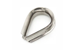 Cable Railing European Type Stainless Steel Thimble M2 2.5 3 4 Rigging Wire Rope Cable Thimbles