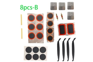 Mountain Bike Tire Repair Kit Bicycle Puncture Repair Set with Glue, Patches, Tire Levers Cycling Maintenance Tools