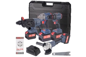 Brushless Hammer Angle Grinding Machine Electric Wrench Pick Impact Drill Rechargeable Lithium Battery Tool Set Electric Drill